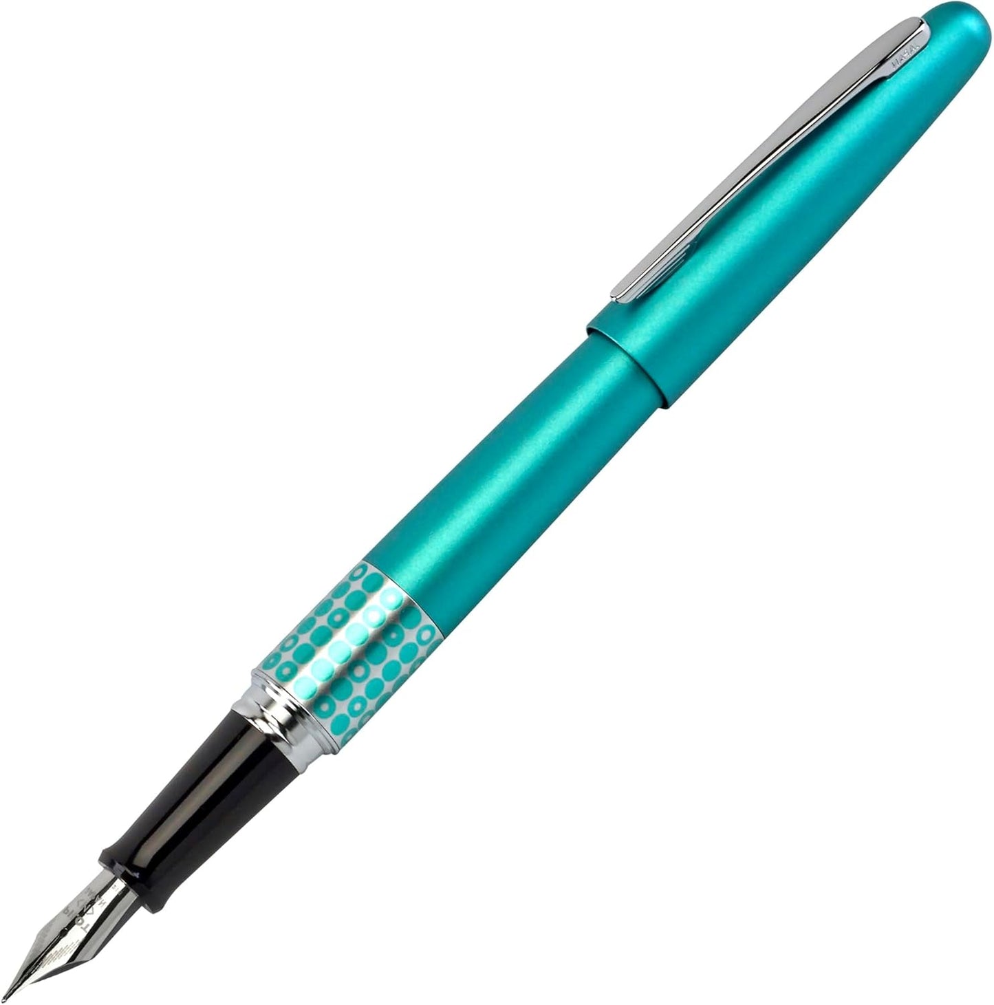 Namiki MR Retro Pop FP, Turquoise Barrel, Dots Accent, Fine Point Stainless Steel Nib (91436)