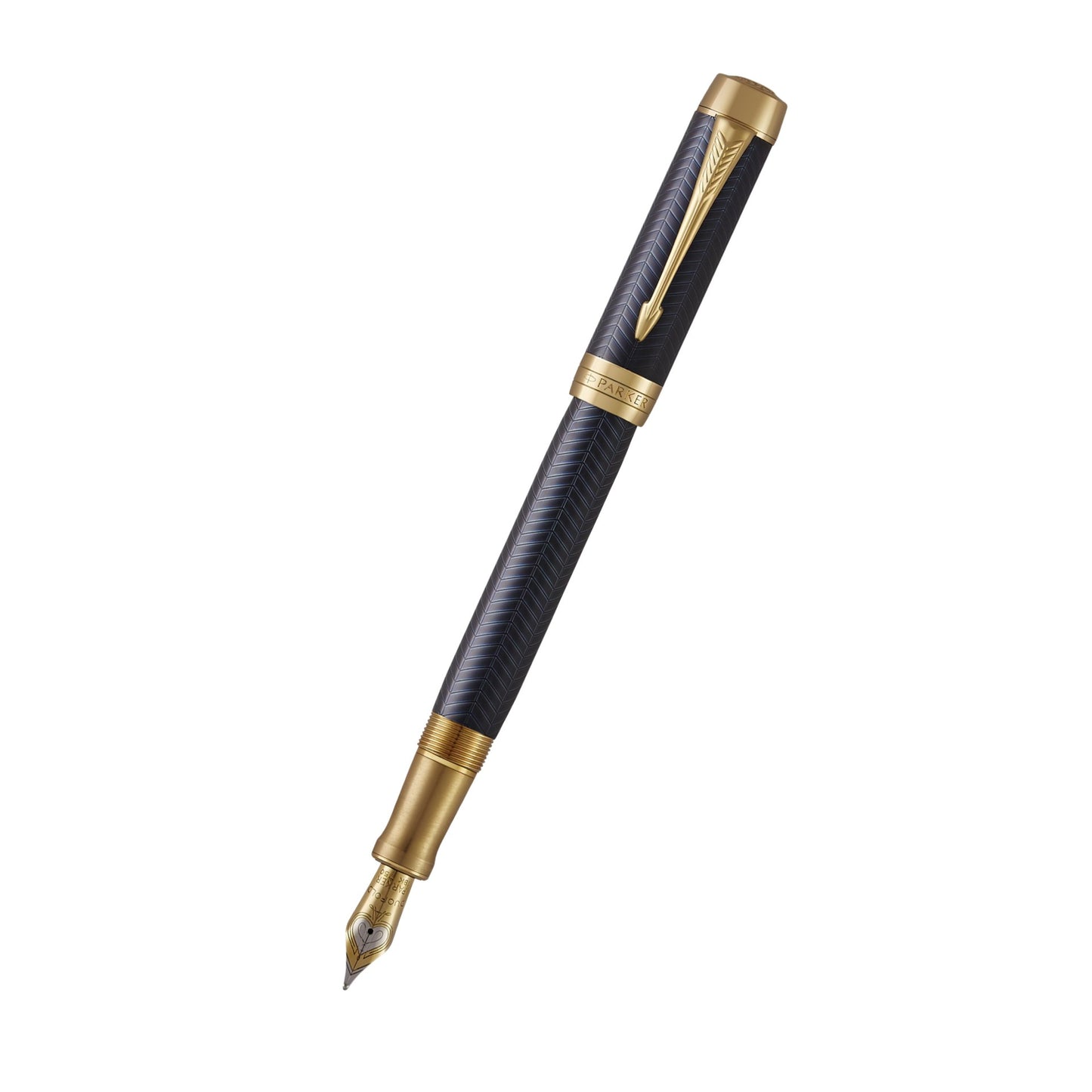 Parker Duofold Prestige Blue CHV GT Fountain Pen-C F GB