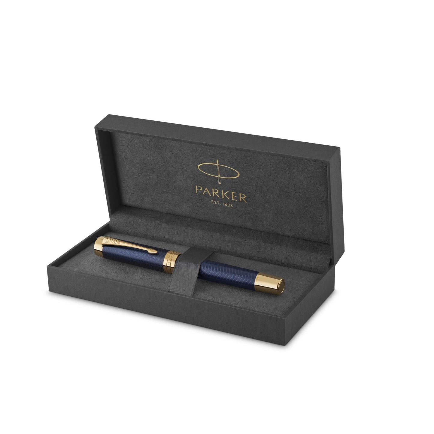 Parker Duofold Prestige Blue CHV GT Fountain Pen-C F GB