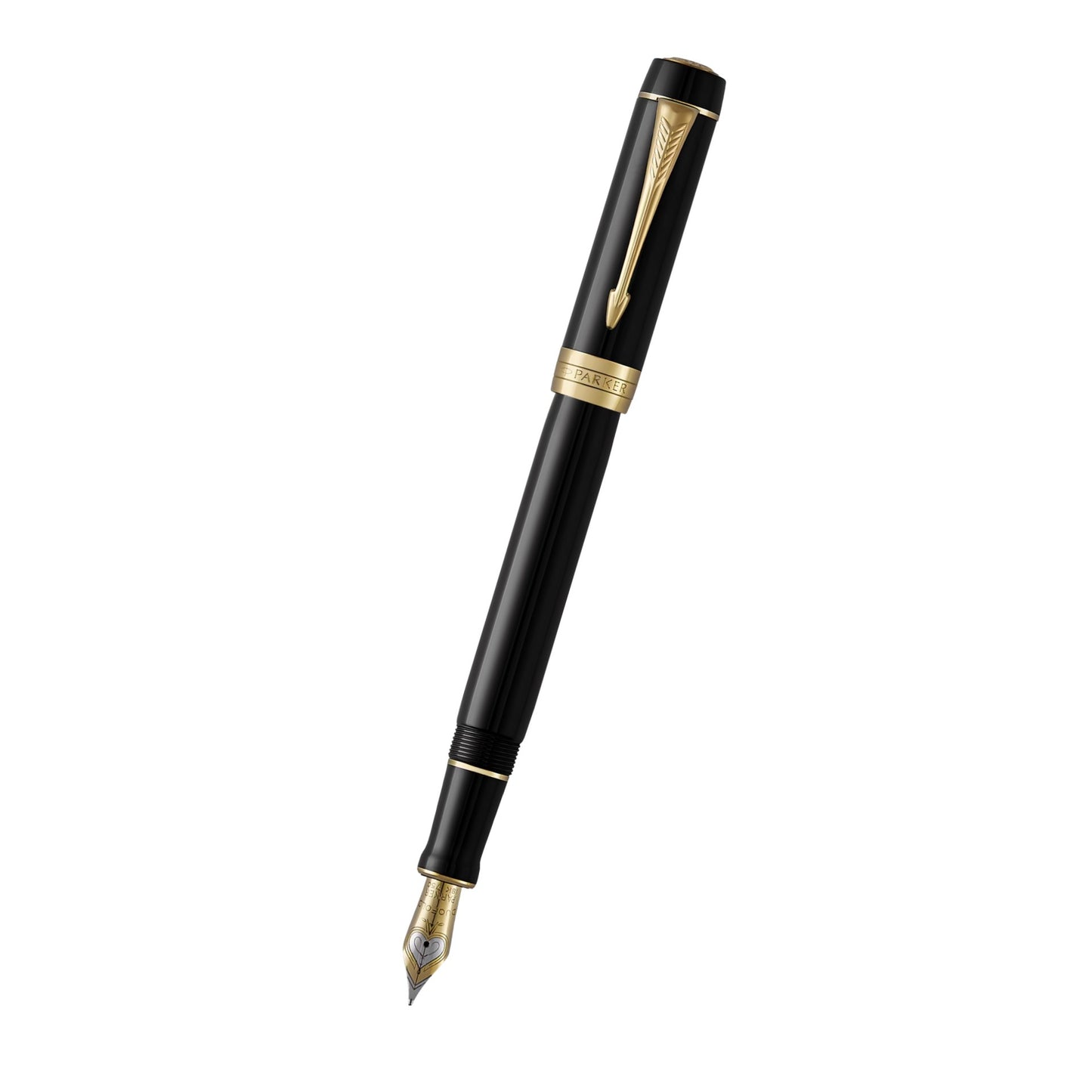 Parker Duofold Classic Black GT Fountain Pen-C F GB