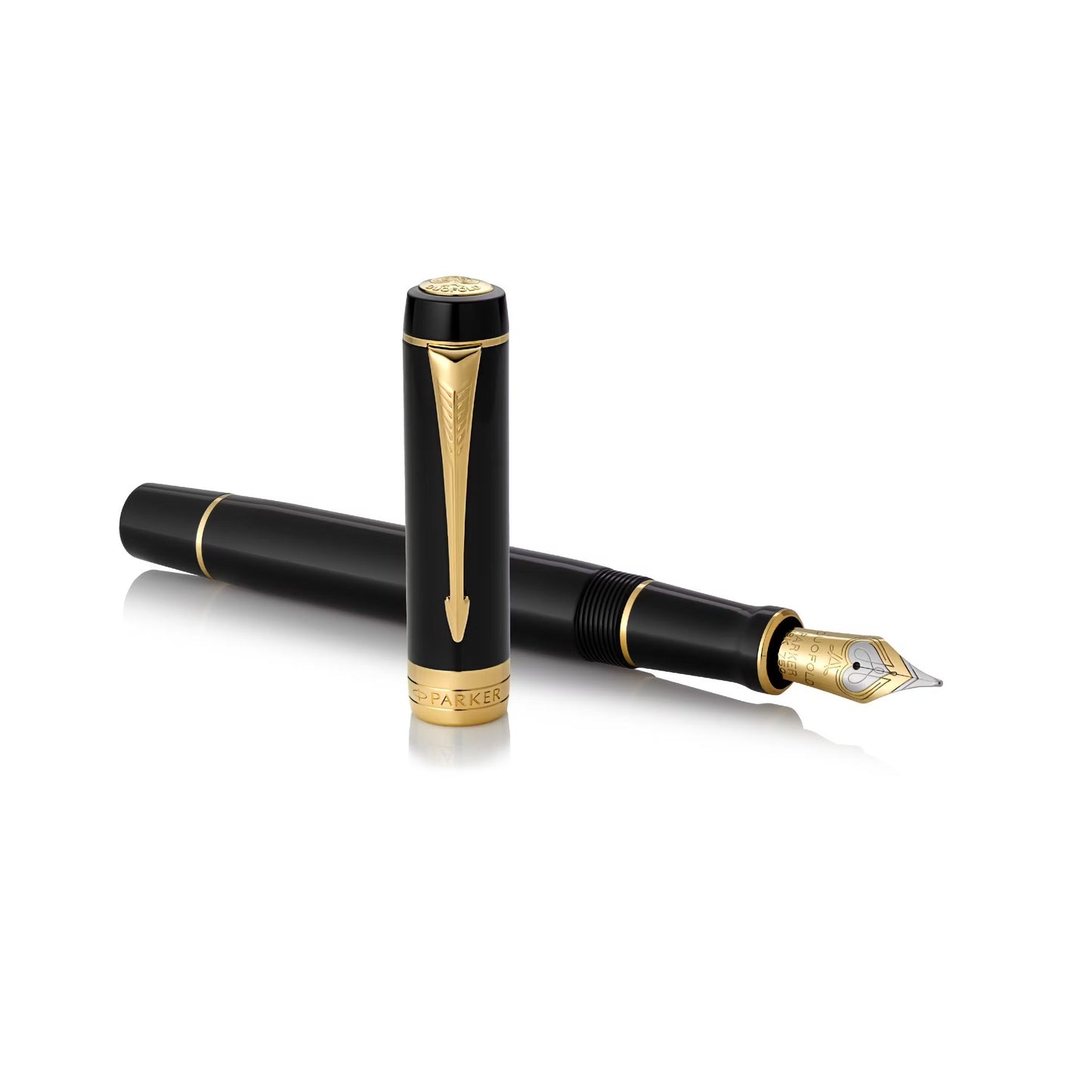 Parker Duofold Classic Black GT Fountain Pen-C M GB
