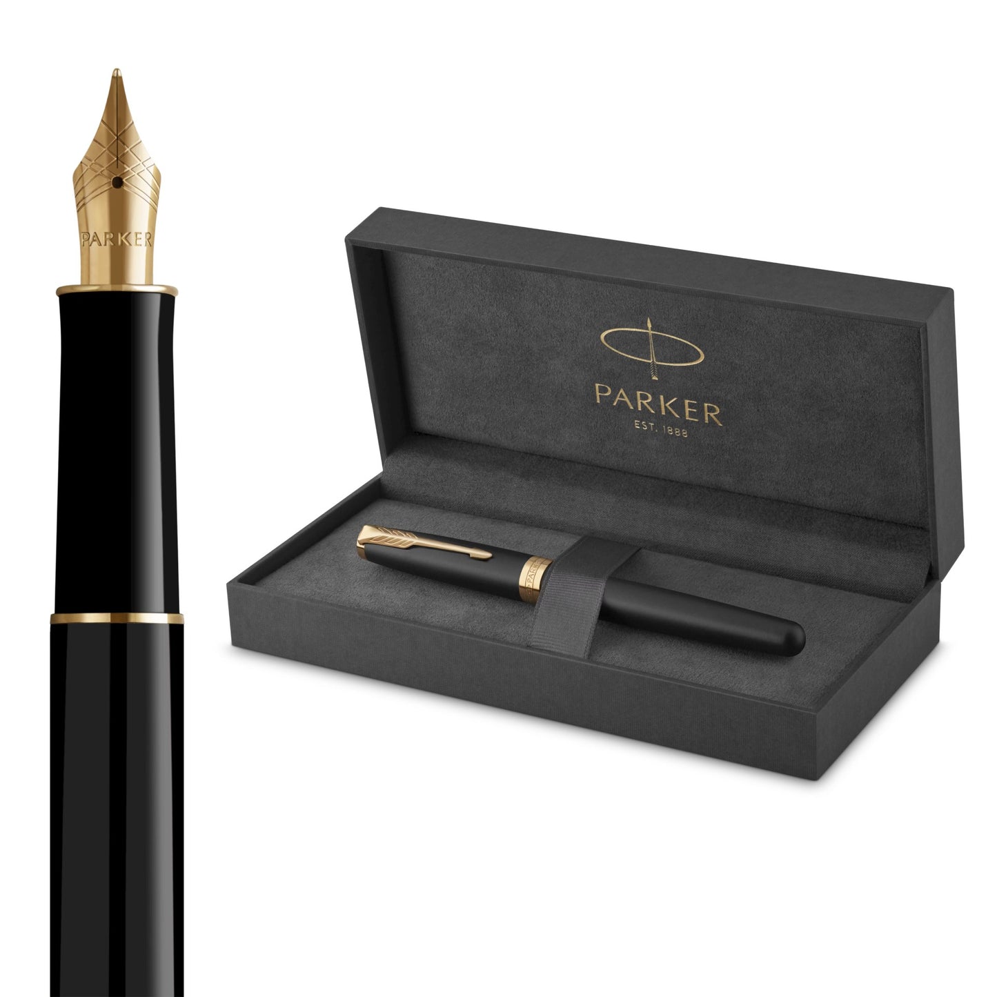 Parker Sonnet Core MBlack GT Fountain Pen M GB