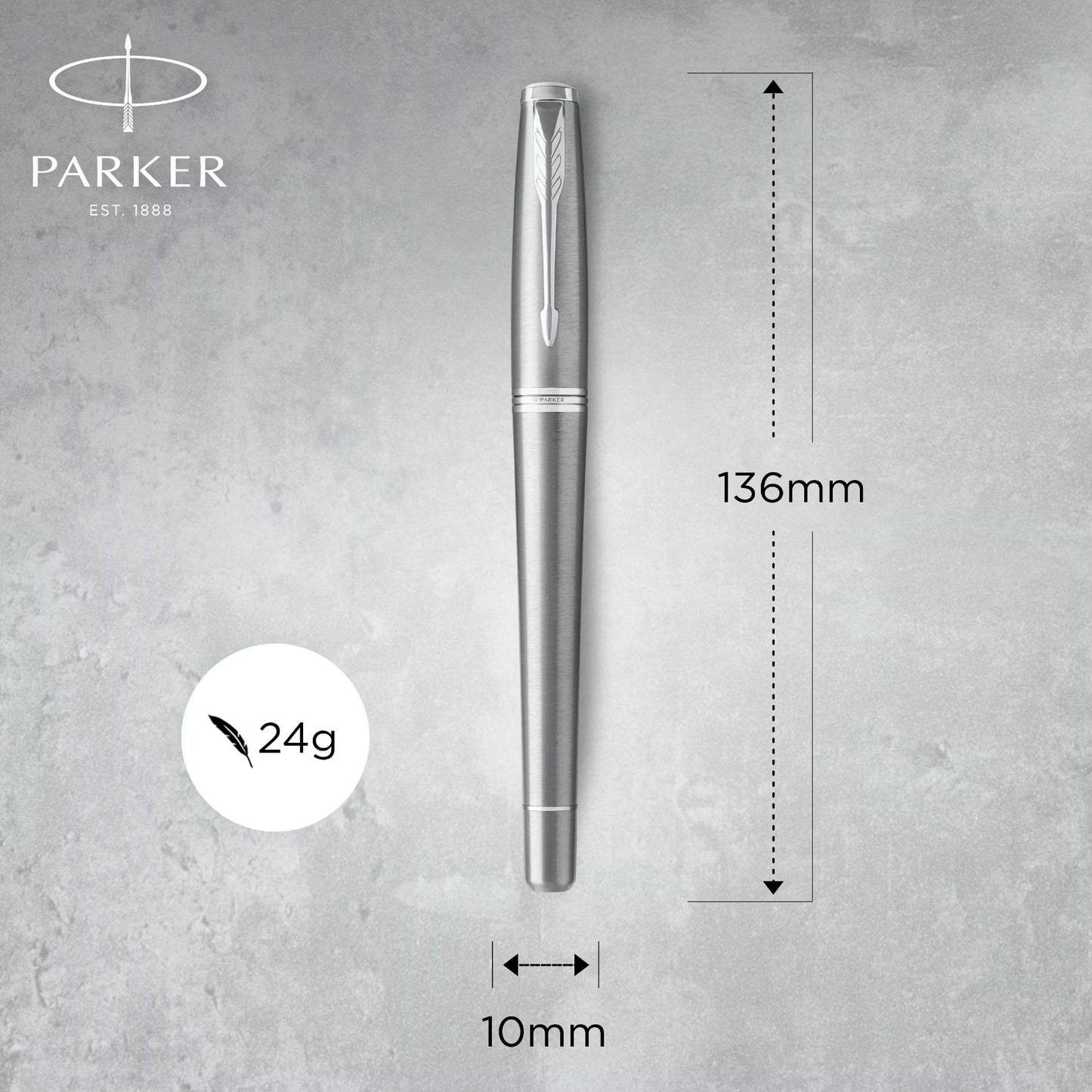 Parker URoller Ball METRO MTLC CT Fountain Pen M GB