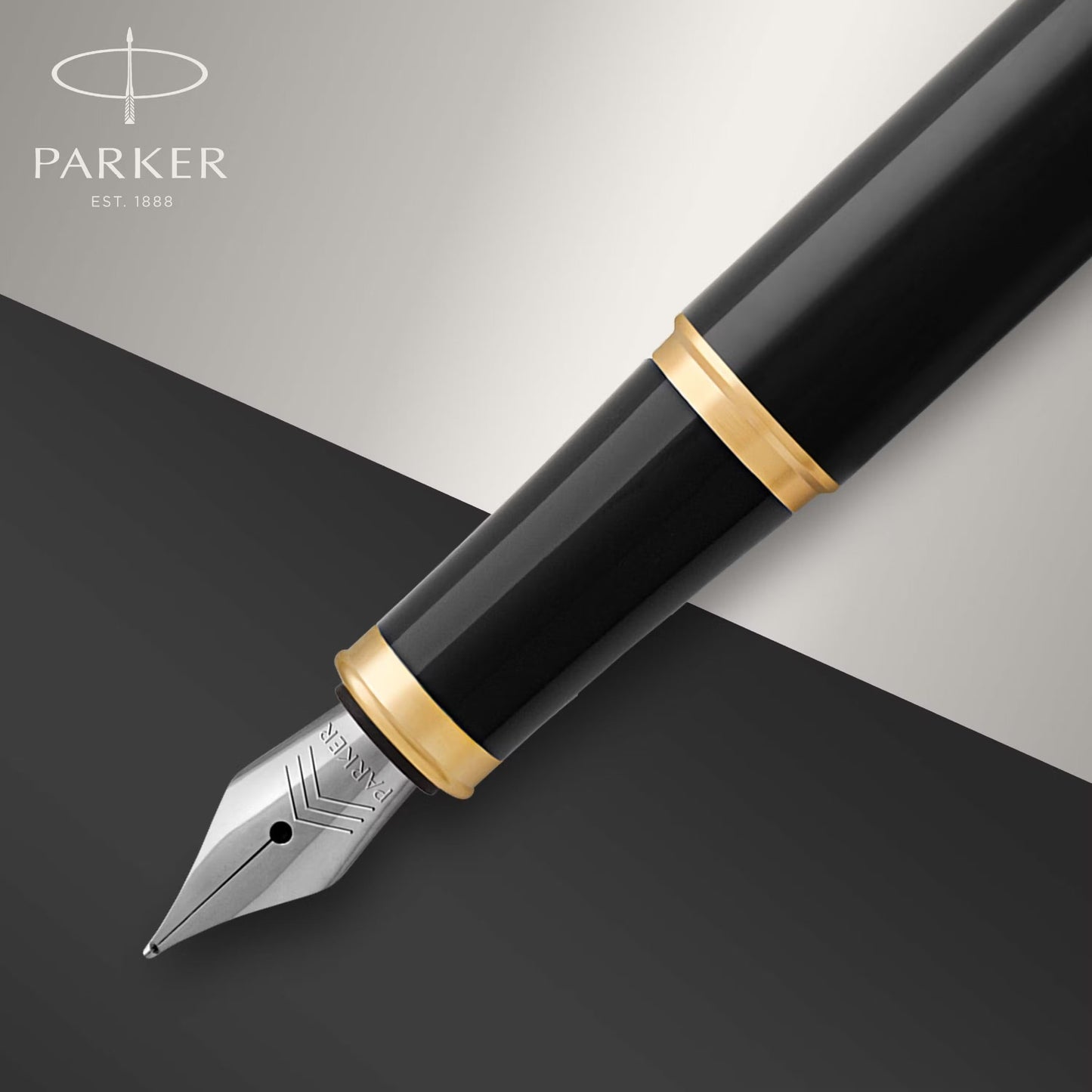 Parker IM Premium Black GT Fountain Pen M GB