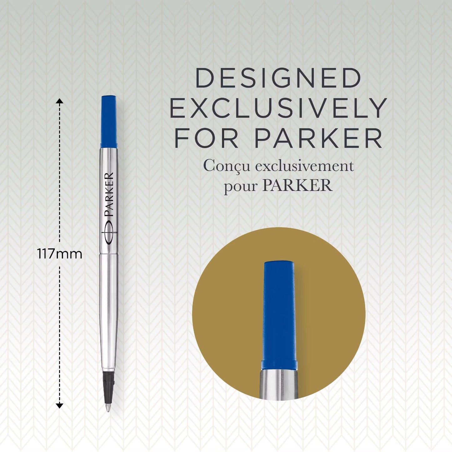 Parker Roller Ball Blue Refills, 0.7mm Medium