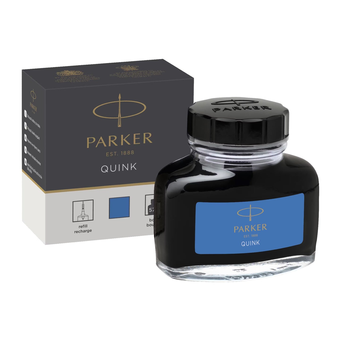 Parker Quink Bottled Ink Washable Blue