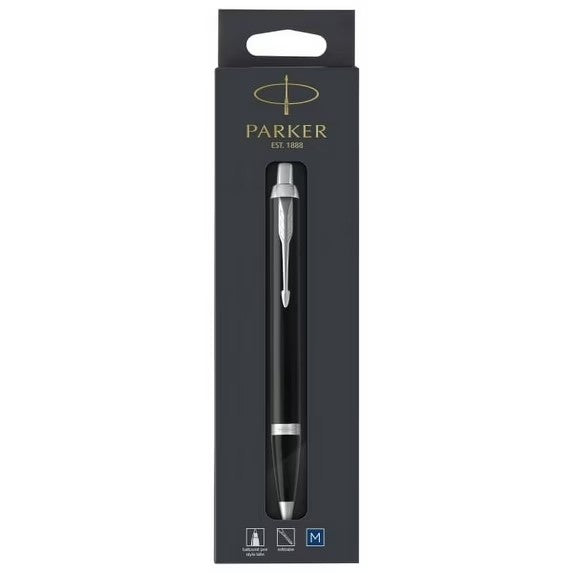 Parker IM Premium Black CT Ball Point Pen M.Blue BL1