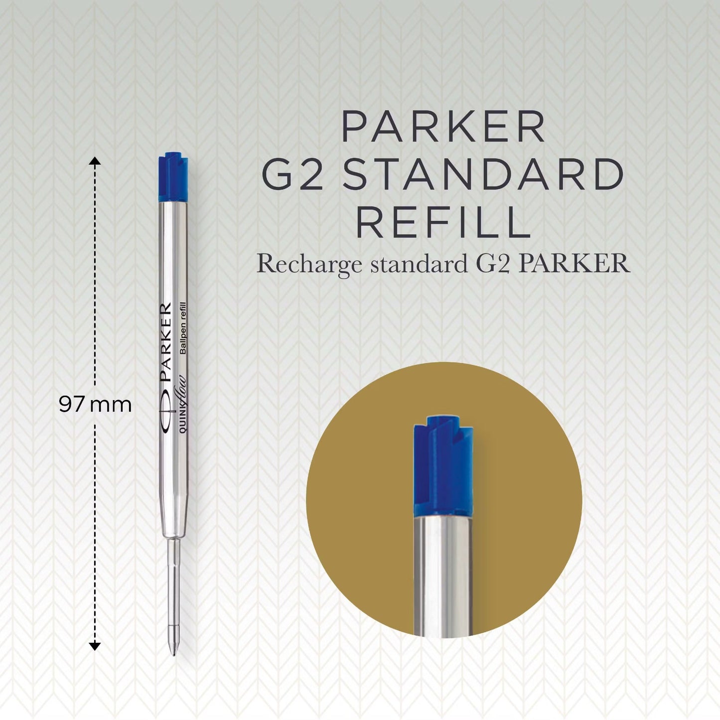 Parker Refill Quink FLW Ball Point M.Blue BL6