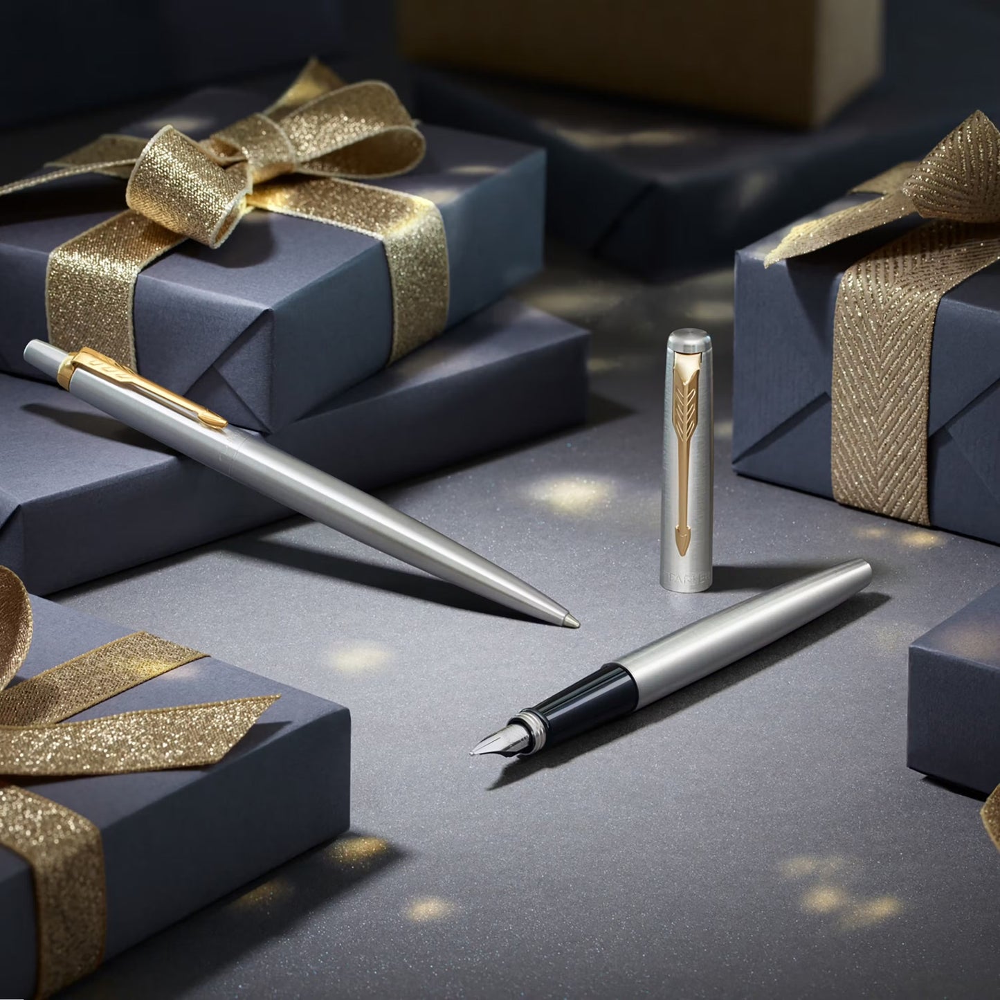 Parker Jotter SS CT Fountain Pen M Blue GB