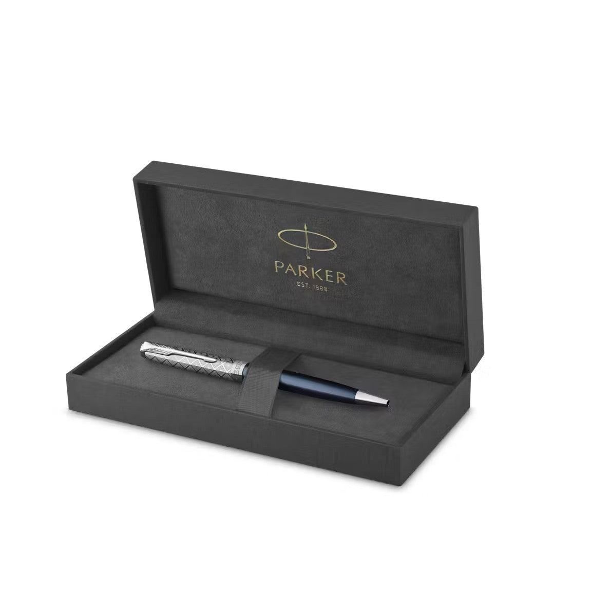 Parker Sonnet Premium Metal Blue CT Ball Point Pen M.Black GB