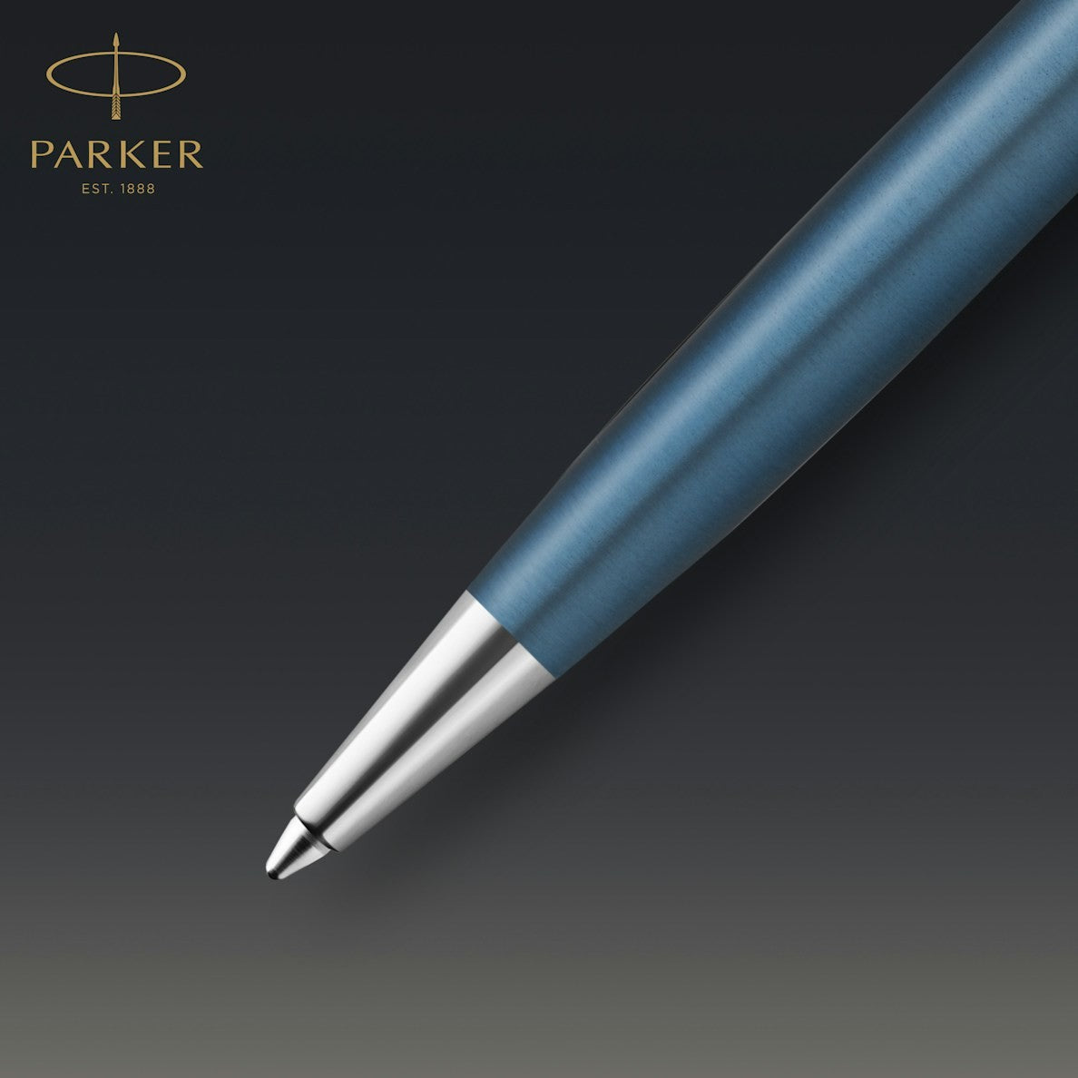 Parker Sonnet Premium Metal Blue CT Ball Point Pen M.Black GB
