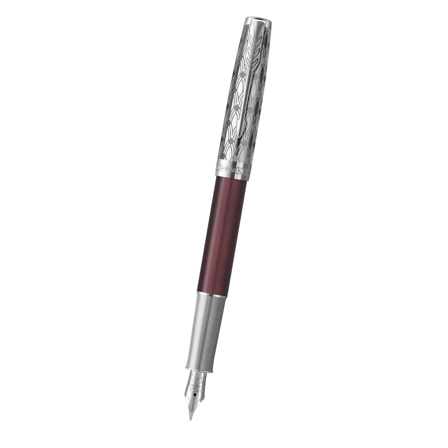 Parker Sonnet Premium Metal Red CT Fountain Pen-18K F GB