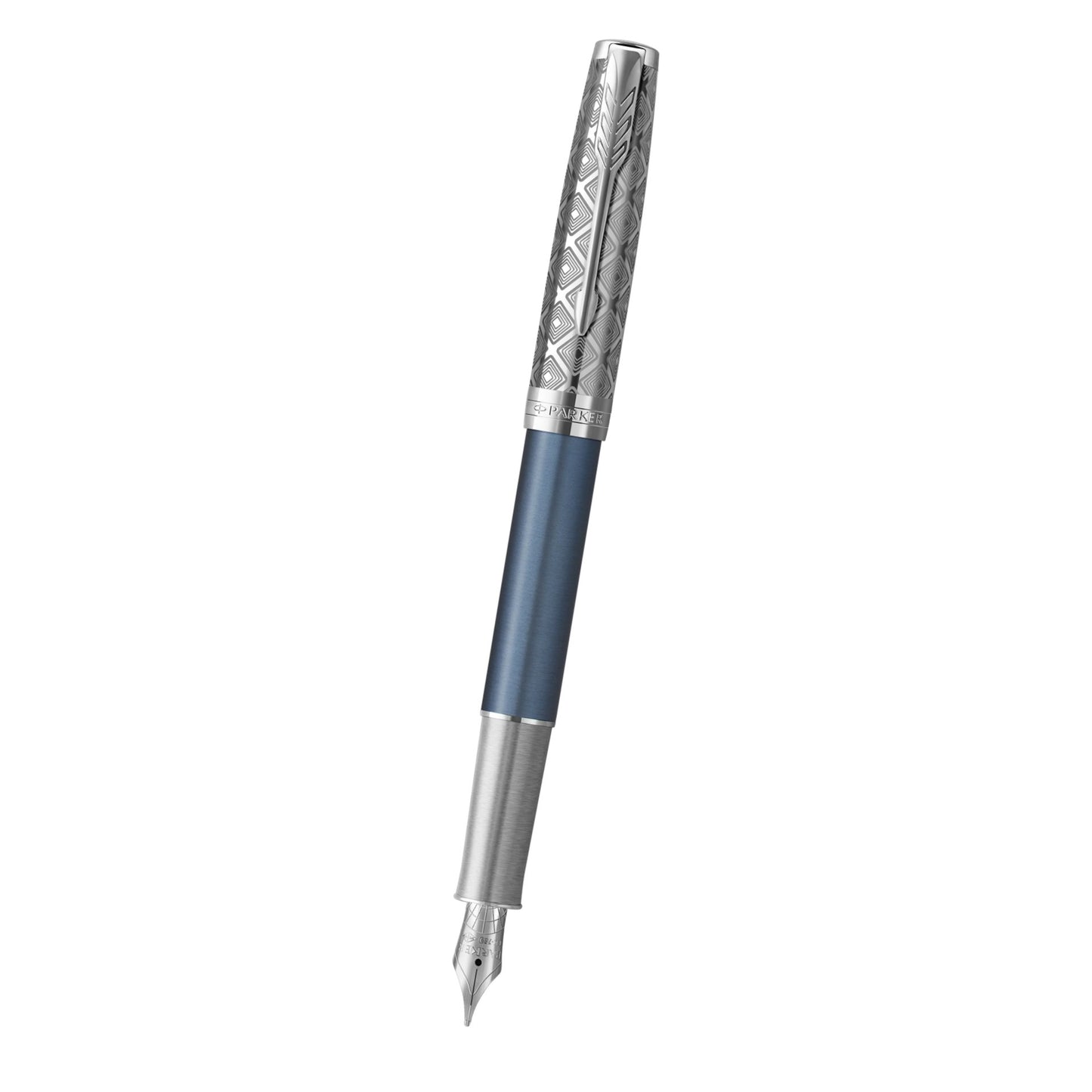 Parker Sonnet Premium Metal Blue CT Fountain Pen-18K F GB