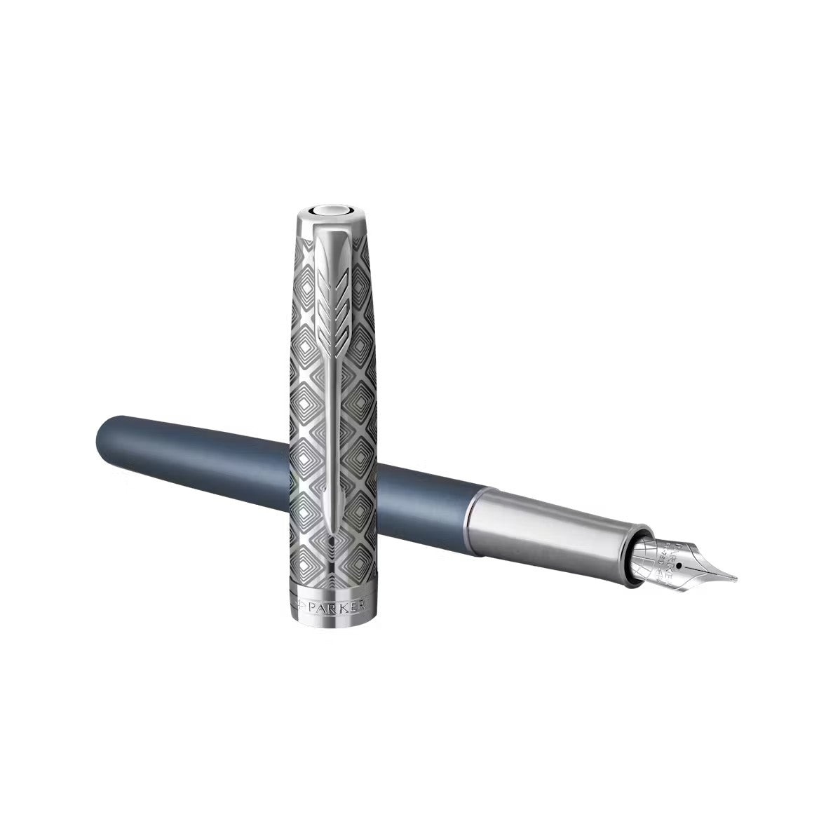 Parker Sonnet Premium Metal Blue CT Fountain Pen-18K F GB