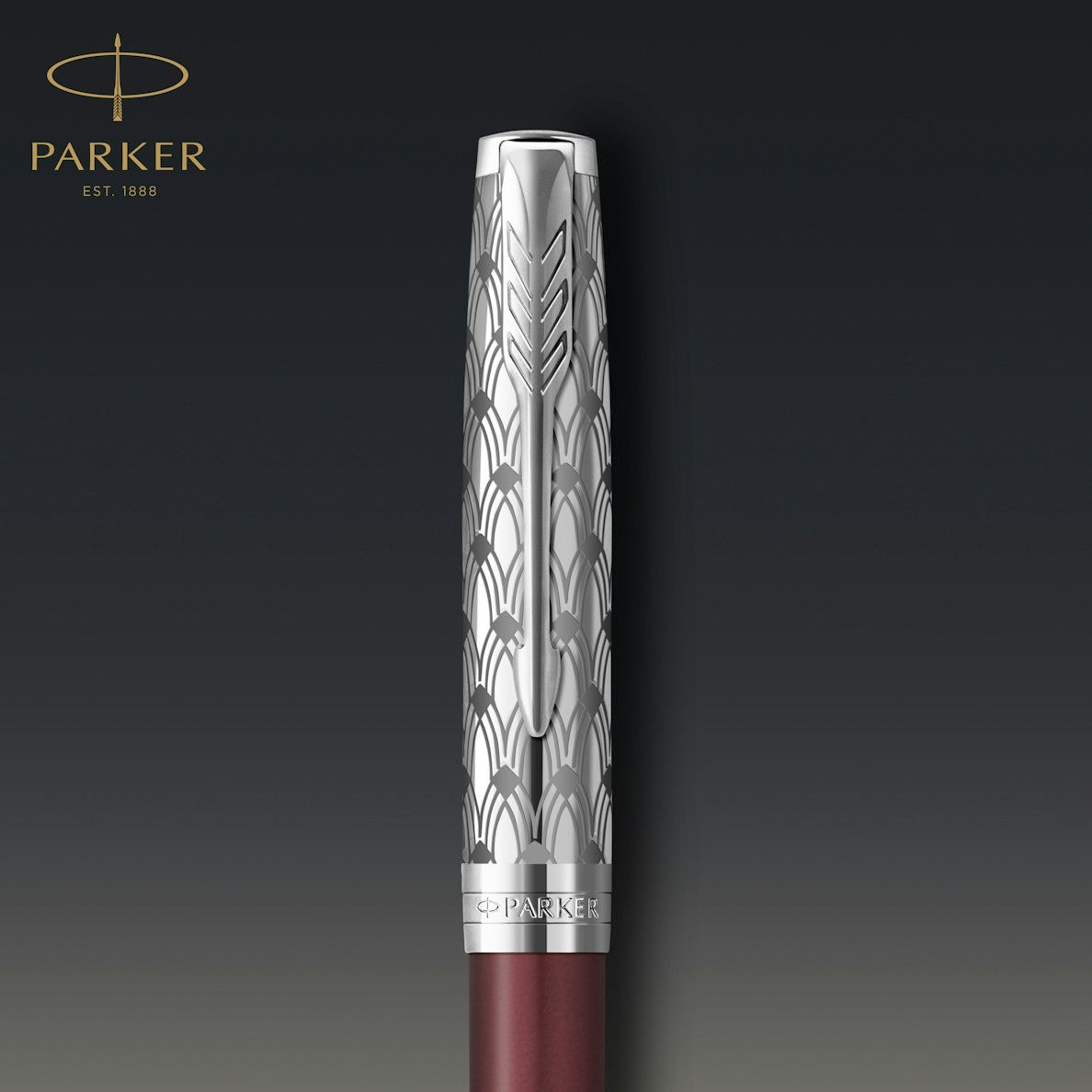 Parker Sonnet Premium Metal Red CT Ball Point Pen M.Black GB