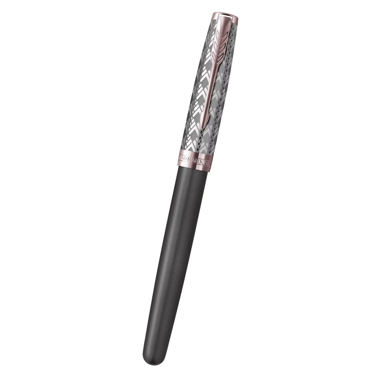 Parker Sonnet Premium Metal Grey PGT Fountain Pen-18K F GB