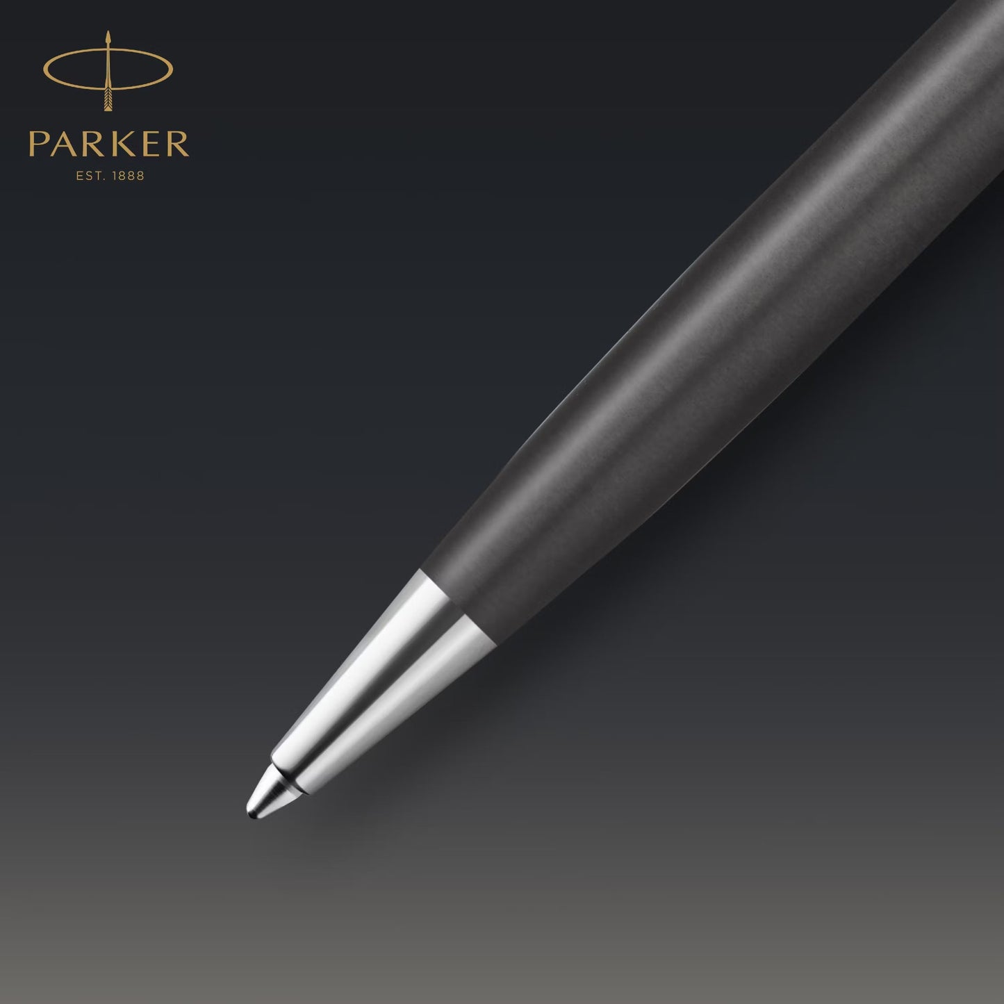 Parker Sonnet Premium Metal Grey PGT Ball Point Pen M.Black GB