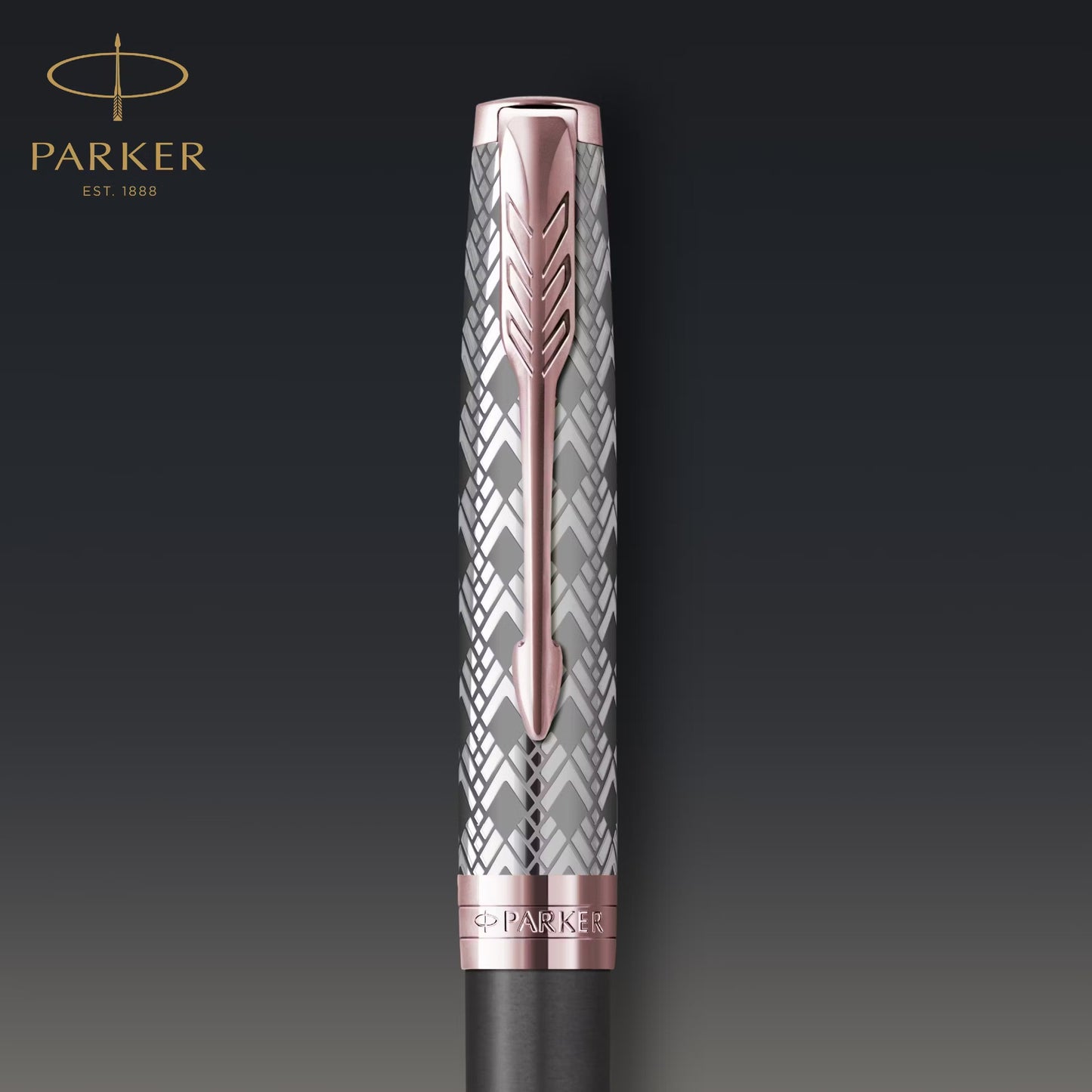 Parker Sonnet Premium Metal Grey PGT Ball Point Pen M.Black GB