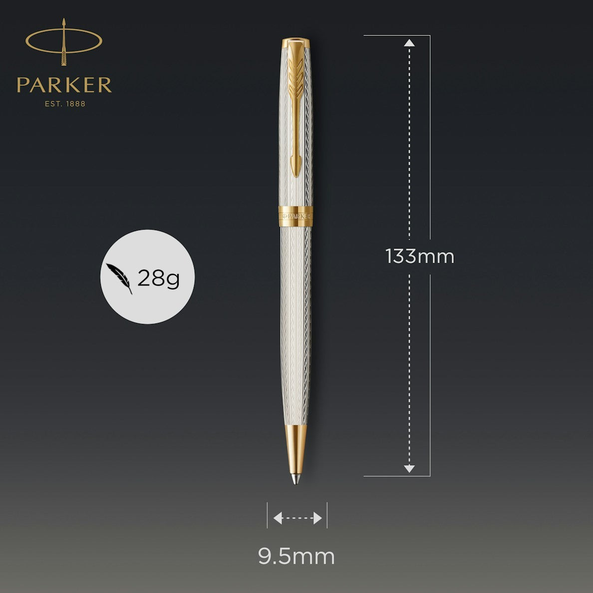 Parker Sonnet Premium Mistral GT Ball Point Pen M.Black GB