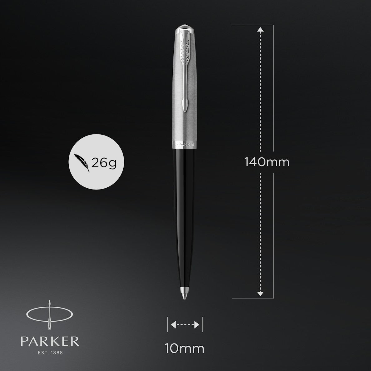 Parker 51 Black CT Ball Point Pen M.Black GB