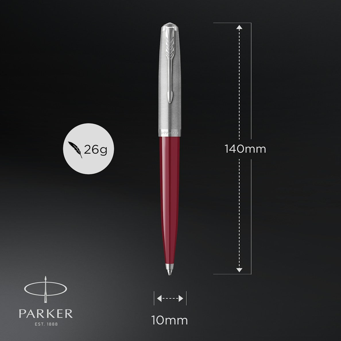 Parker 51 BRGD CT Ball Point Pen M.Black GB