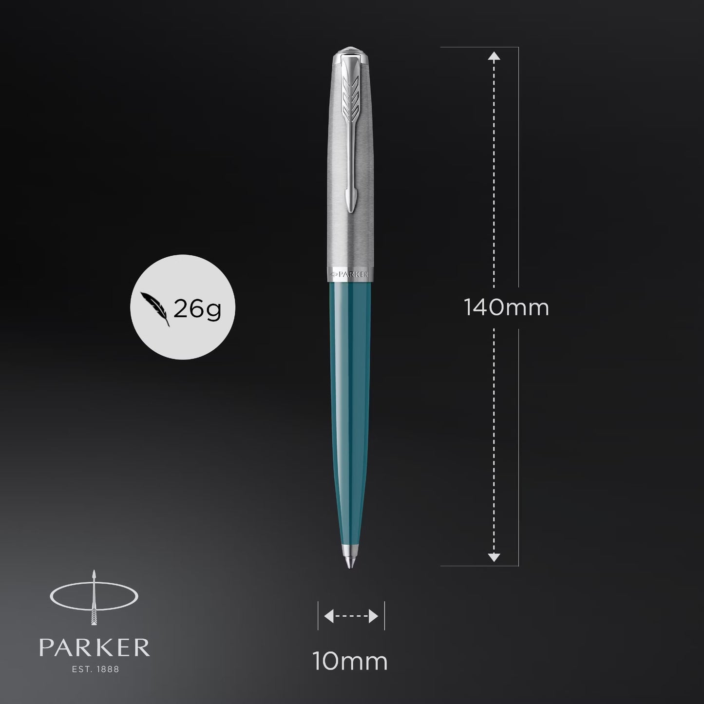 Parker 51 Teal CT Ball Point Pen M.Black GB