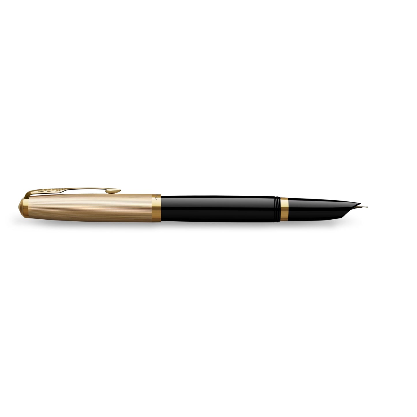 Parker 51 DLX Black GT Fountain Pen 18K F GB