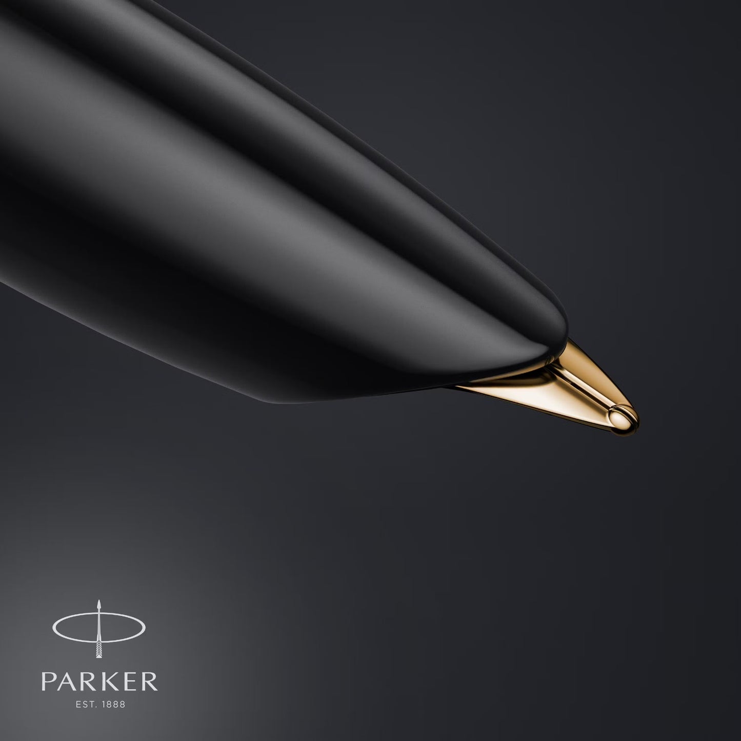 Parker 51 DLX Black GT Fountain Pen 18K F GB