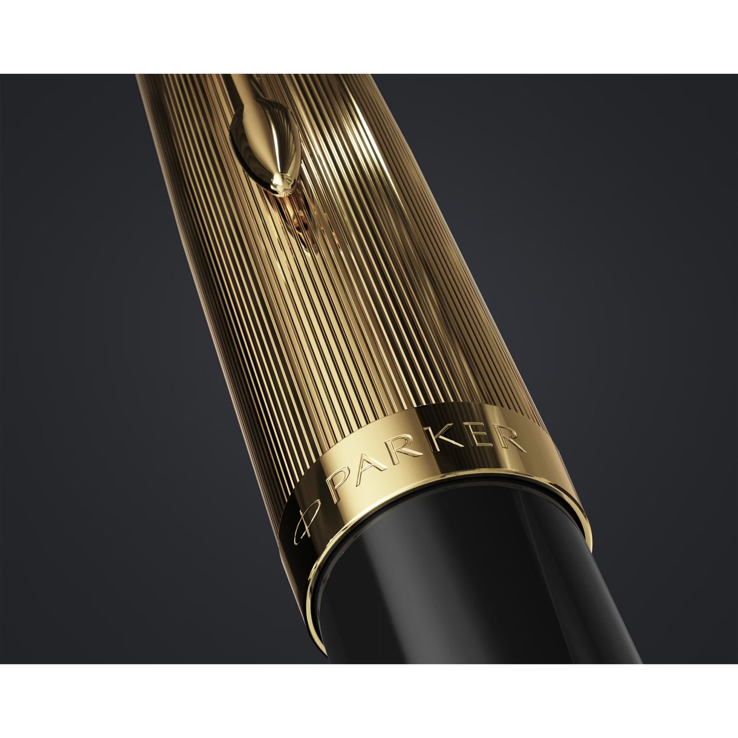 Parker 51 DLX Black GT Fountain Pen 18K F GB