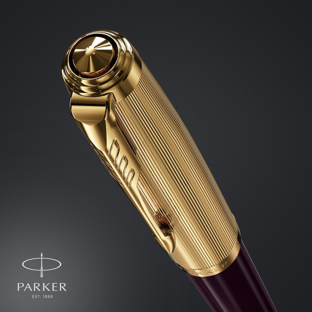 Parker 51 DLX Plum GT Ball Point Pen M.Black GB