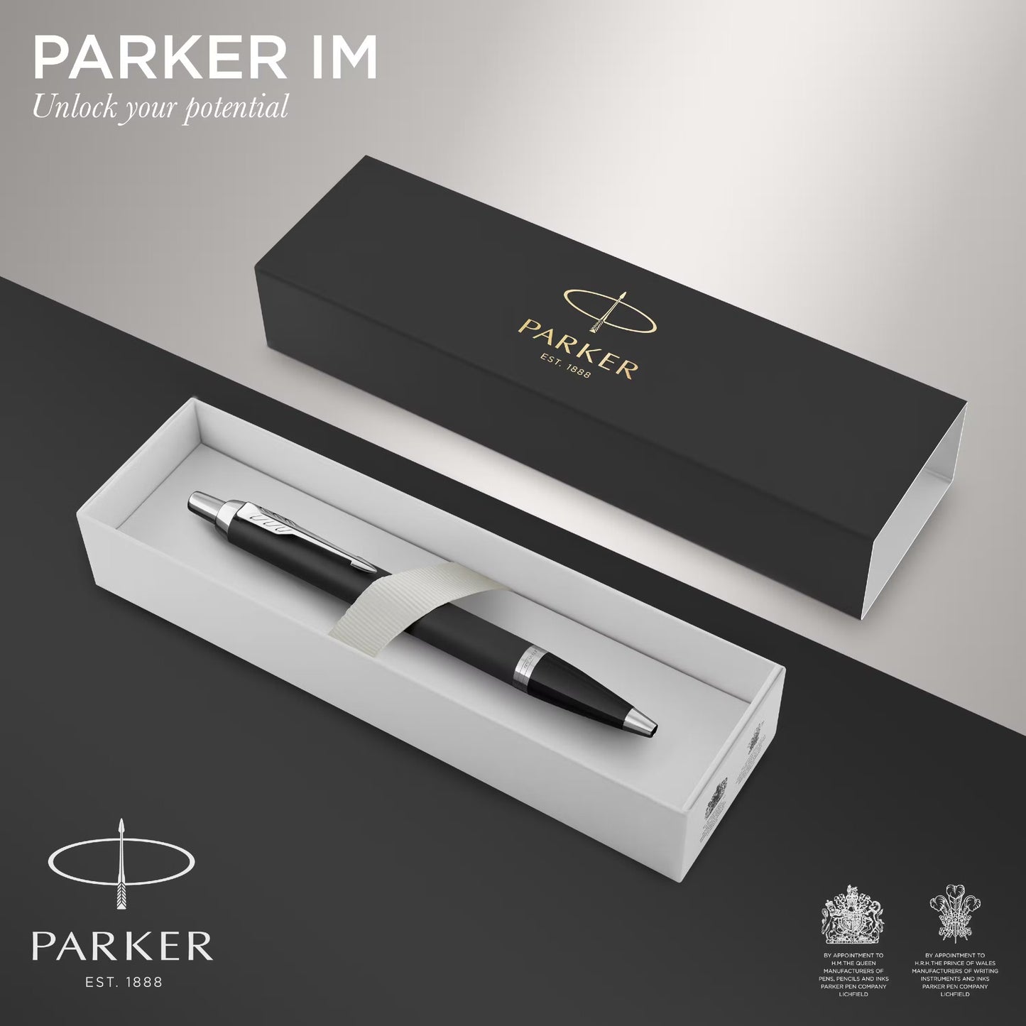 Parker IM Core MBlack CT Ball Point Pen M.Blue GB