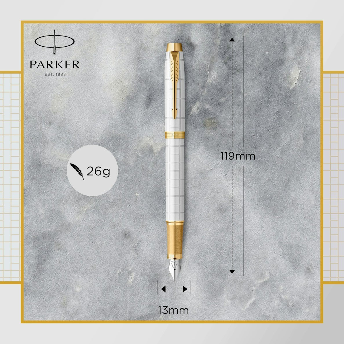 Parker IM Premium Pearl GT Fountain Pen F GB