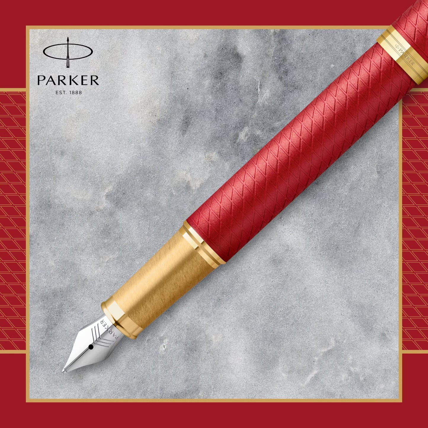 Parker IM Premium Red GT Fountain Pen F GB