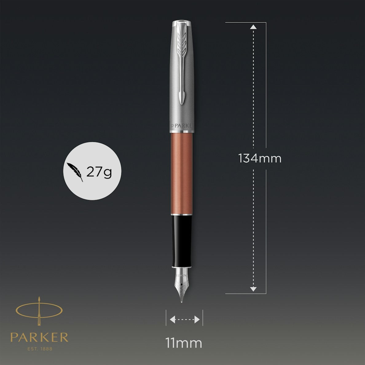 Parker Sonet Core Orange SB CT Fountain Pen F GB