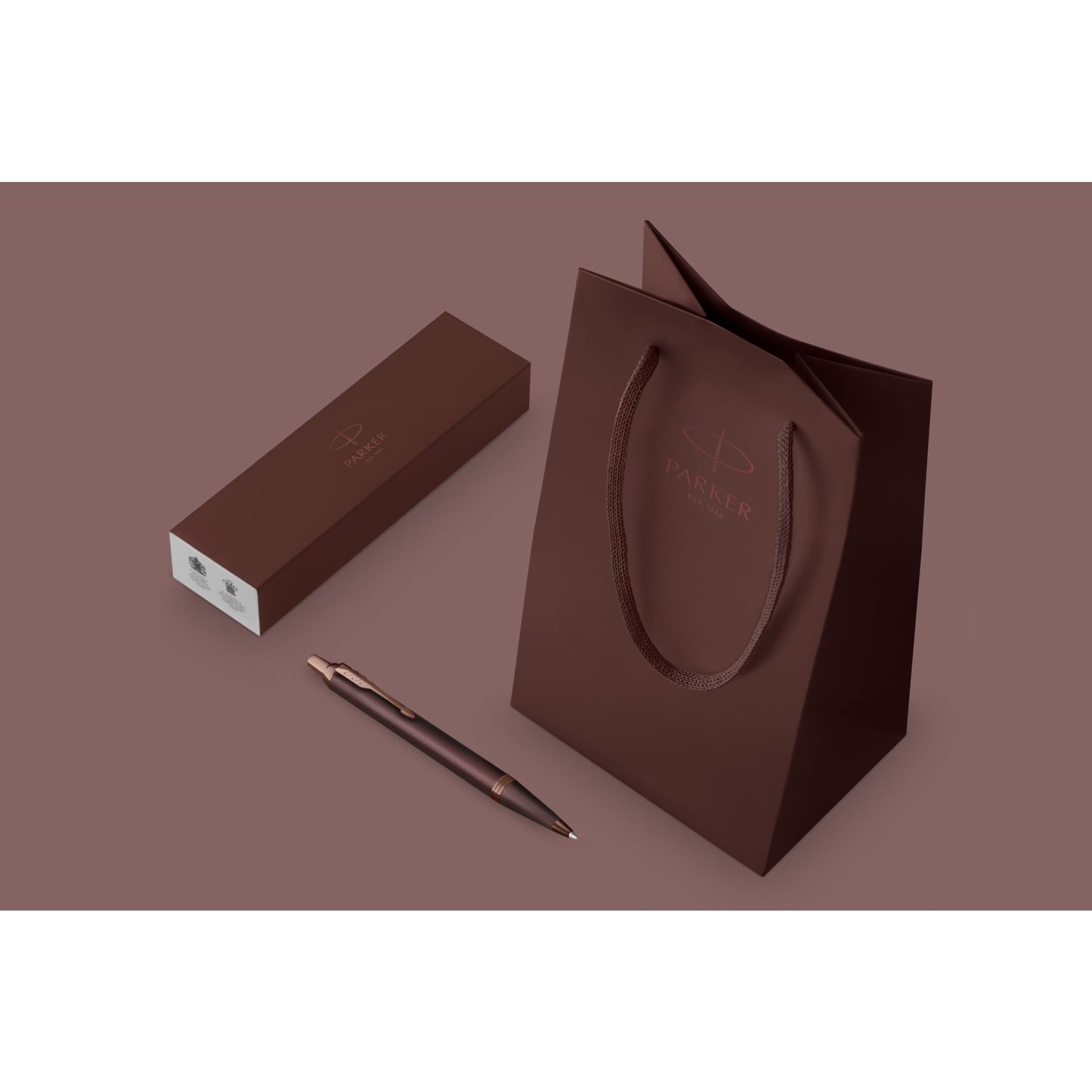 Parker IM Core MONO BRGNDY Ball Point Pen M.Blue GB