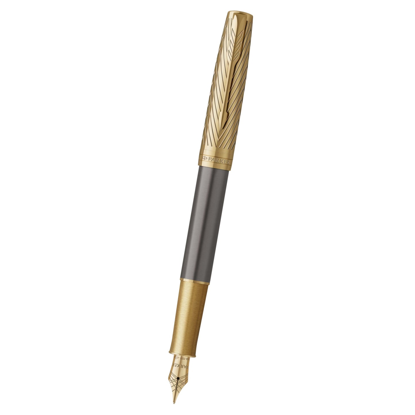Parker Sonnet Premium Arrow GT Fountain Pen-18K F GB