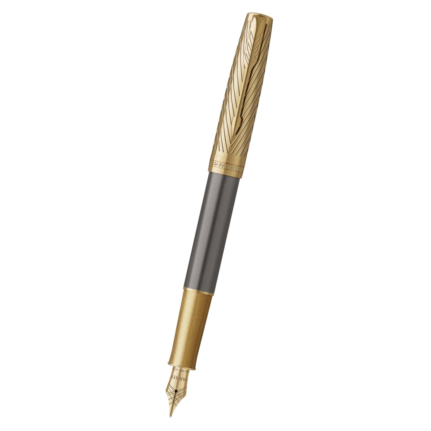 Parker Sonnet Premium Arrow GT Fountain Pen-18K M GB