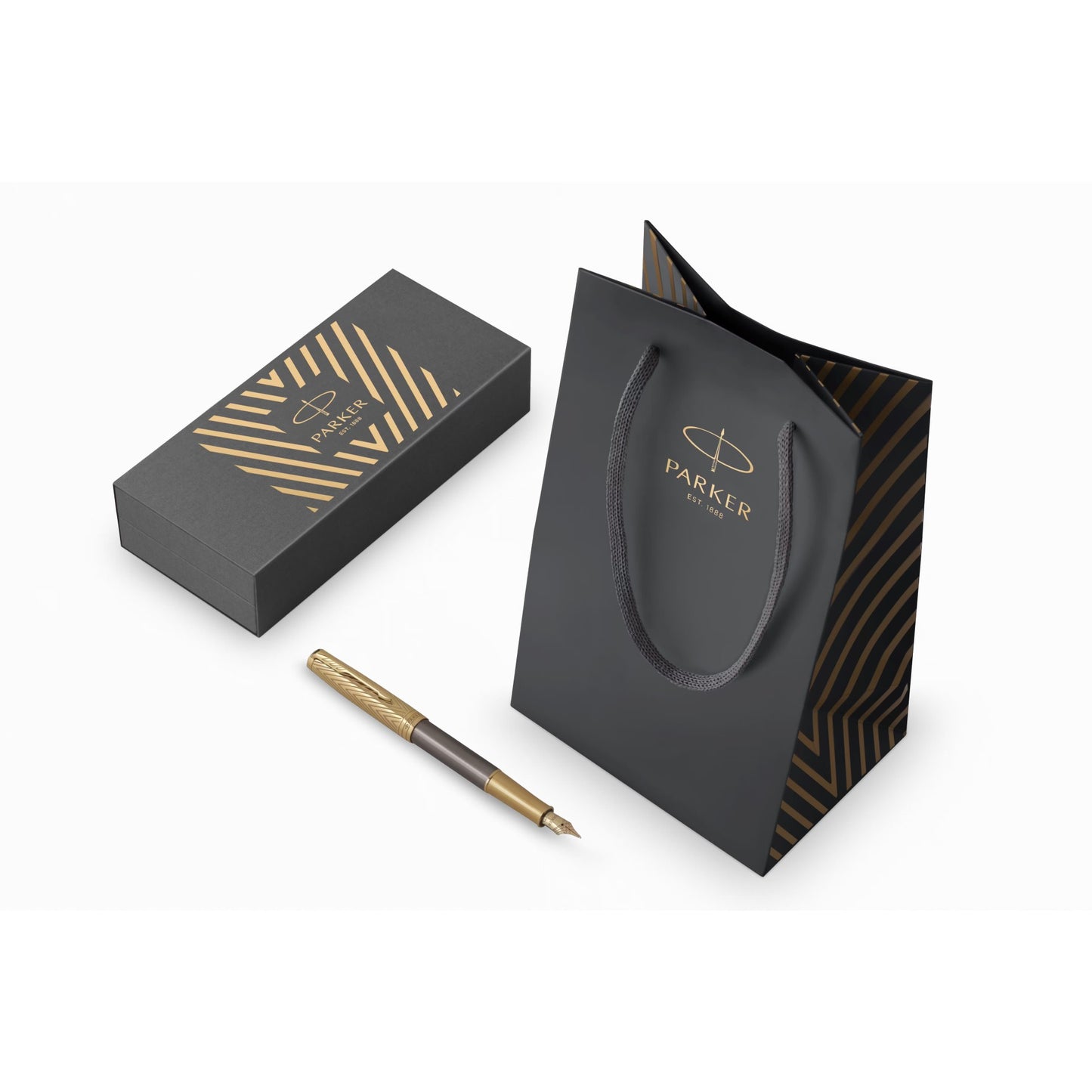 Parker Sonnet Premium Arrow GT Fountain Pen-18K M GB