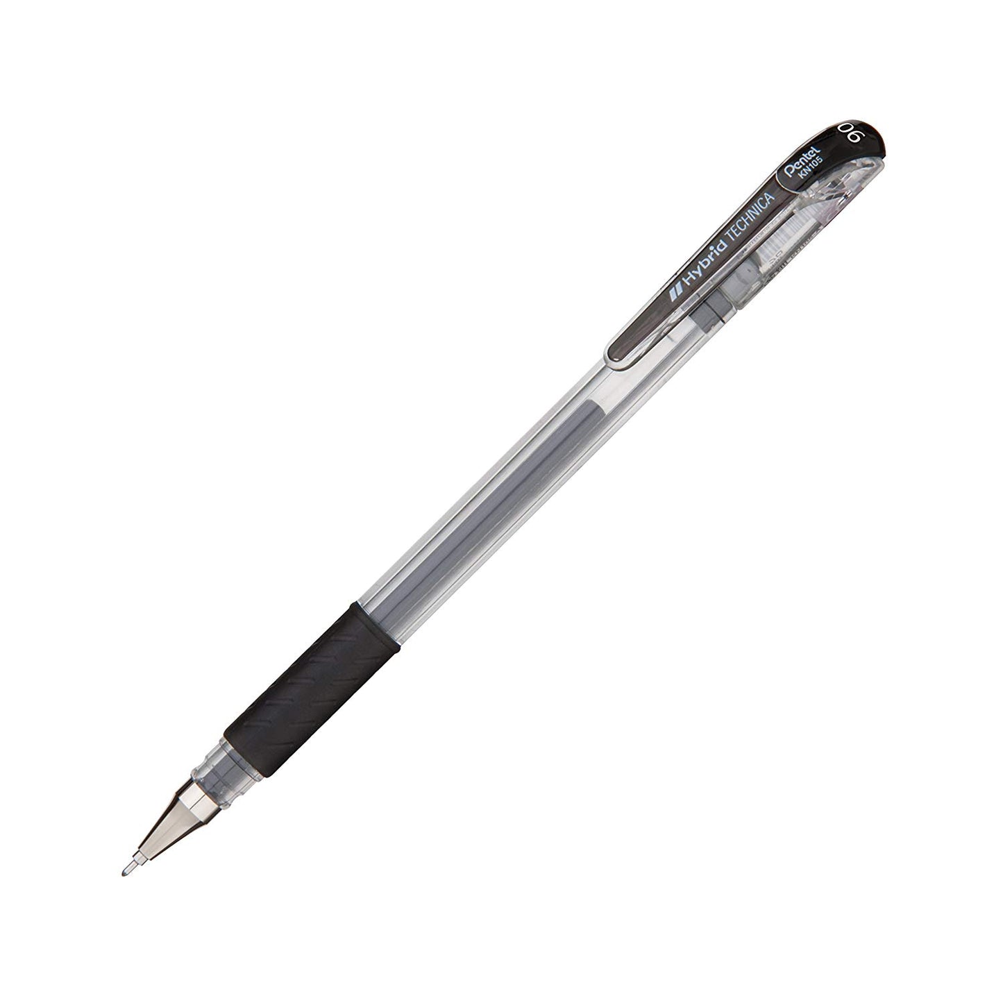 Pentel KN106-A Arts Hybrid Technica (0.6mm) Gel Pen, Black Ink