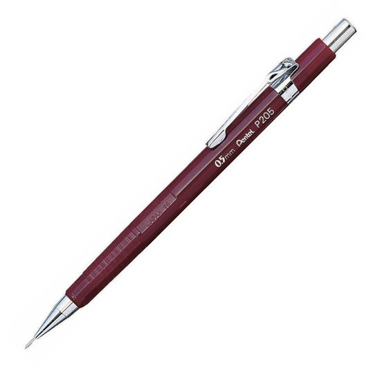 Pentel P205B Sharp Mechanical Drafting Pencil 0.5mm, Red