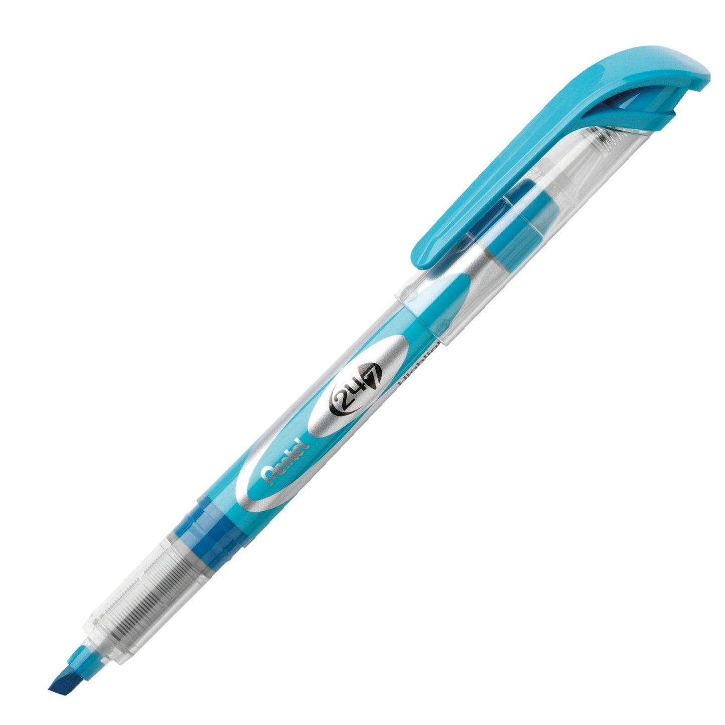 Pentel 24-7 Highlighter Chisel Tip, Sky Blue