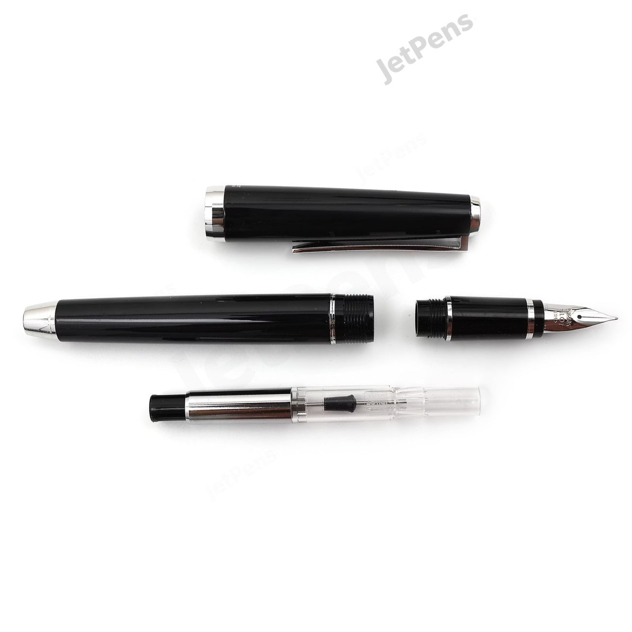 Namiki Falcon Lacquer Fountain Pen - Black, Fine Nib (60570)