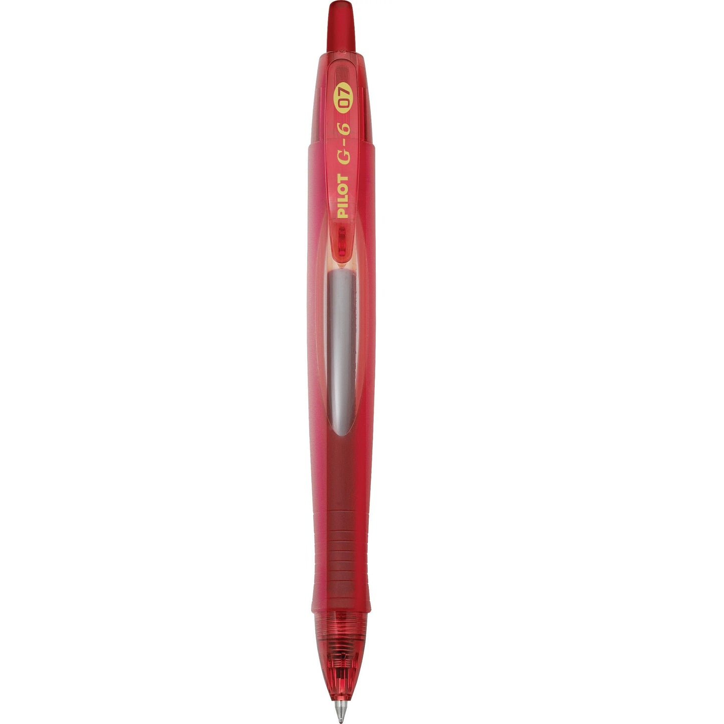 Pilot G6-7 Retractable Gel Rollerball, Fine, Red