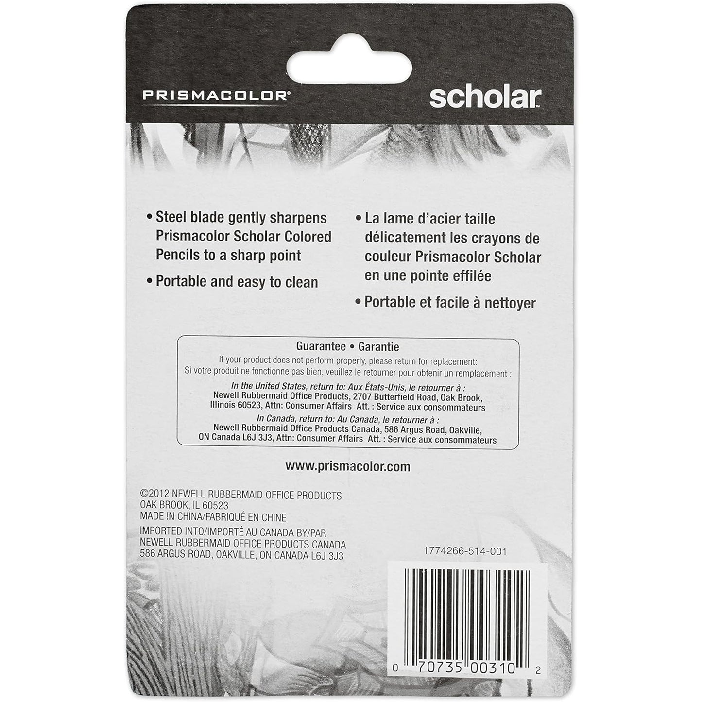 PrismaColor 1774266 Scholar Pencil Sharpener (DISCONTINUED)