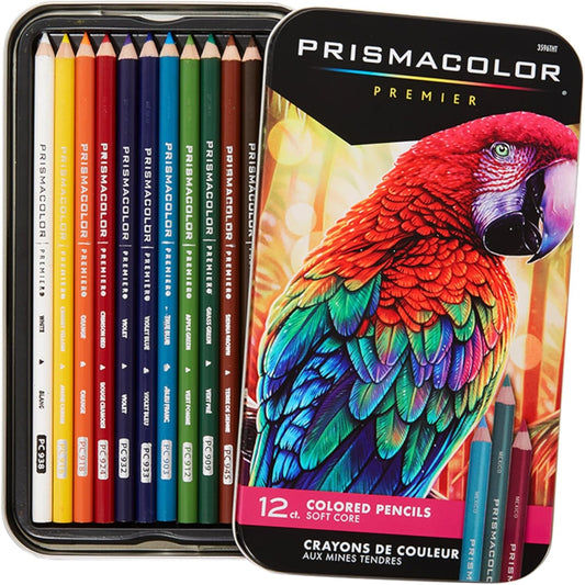 PrismaColor 3596THT Premier Colored Pencils, Soft Core, 12 Count