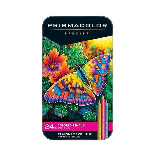 PrismaColor 3597THT Premier Colored Pencils, Soft Core, 24 Count