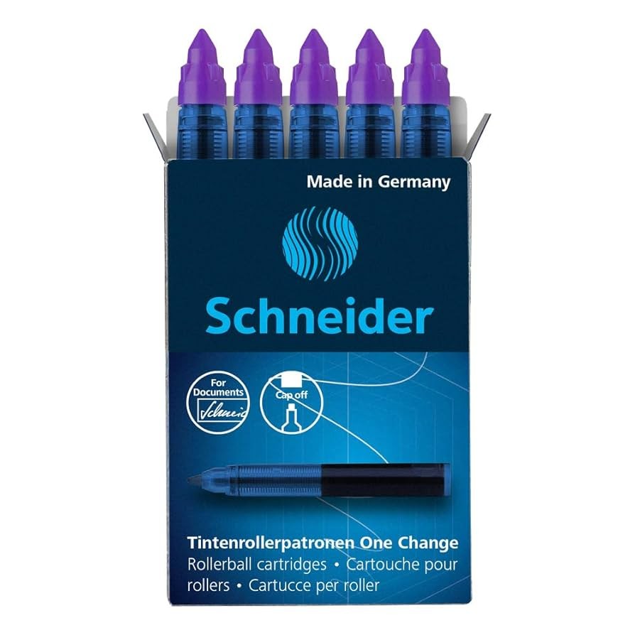 SCHNEIDER ONE CHANGE REFILL, 0.6MM , ROLLERBALL, VIOLET