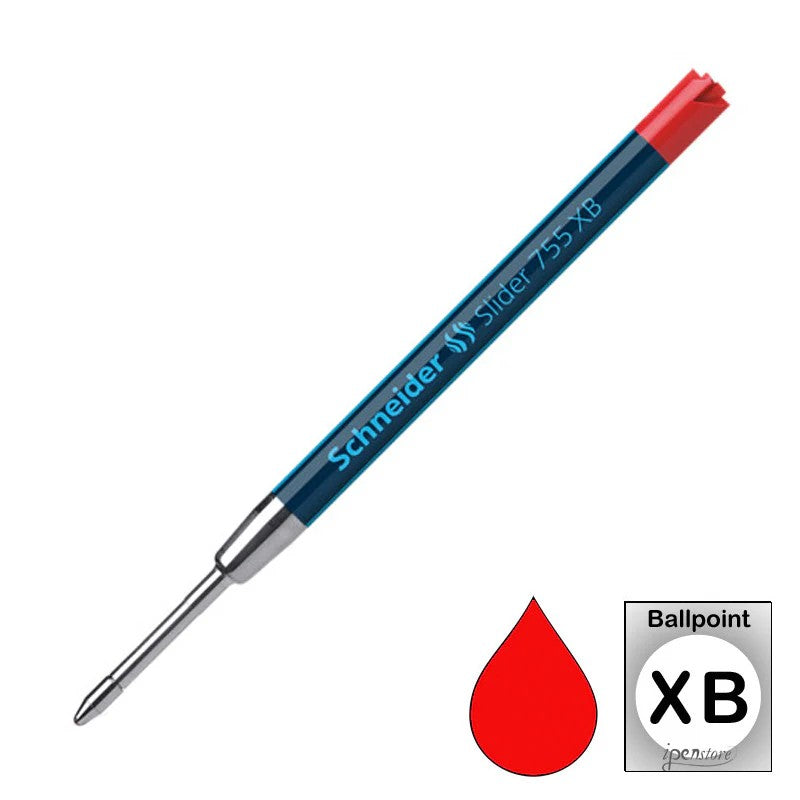 SCHNEIDER SLIDER REFILL 755, BLISTER PACK, RED, XB