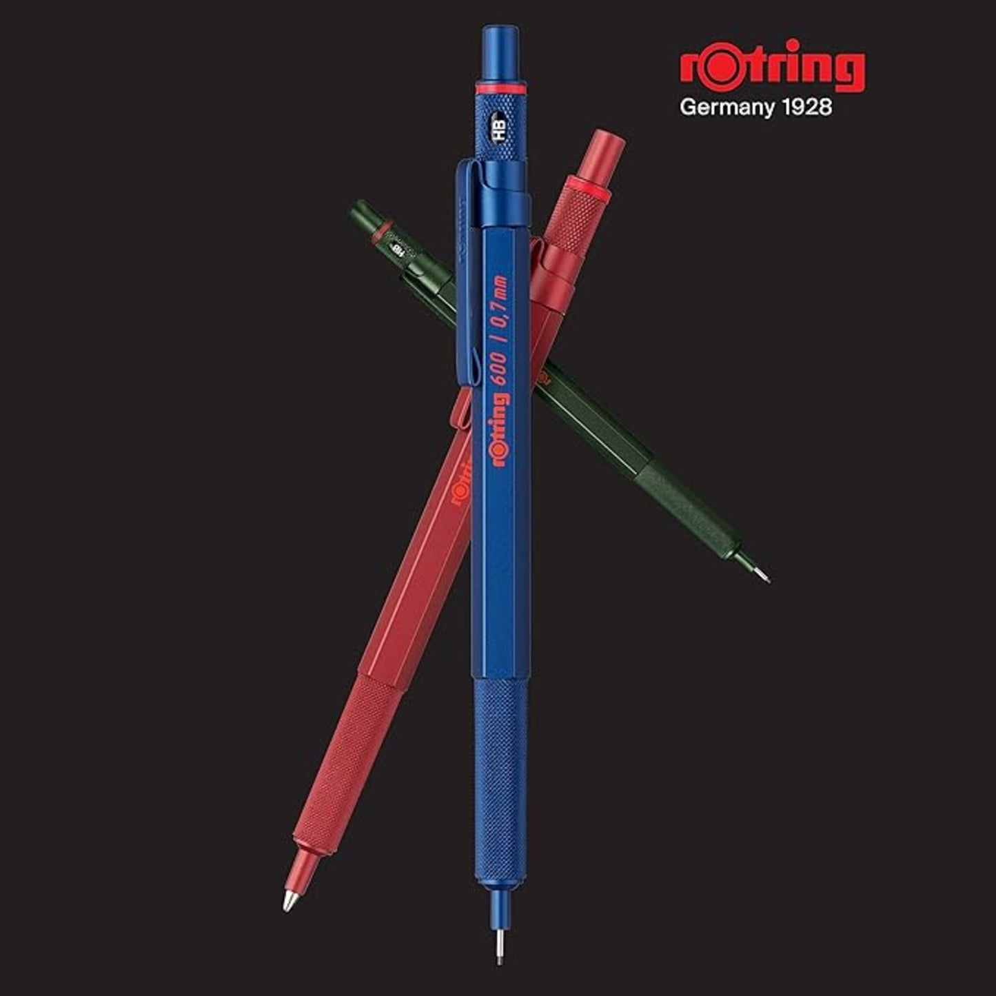 Rotring 600 Red 0.5mm Mechanical Pencil GB