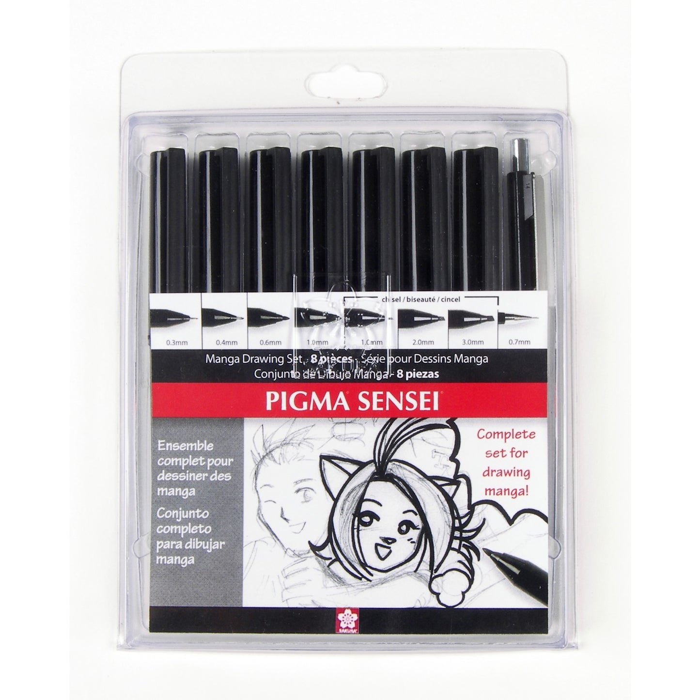 Sakura Pigma Sensei - 8 Piece Drawing Set